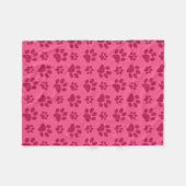 Rosa Hundepflaster Fleecedecke (Vorderseite (Horizontal))