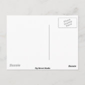 Rosa Hütte am Fluss Postkarte (Rückseite)