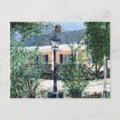 Rosa Hütte am Fluss Postkarte (Vorderseite)