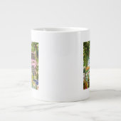 Rosa Hütte an der Bucht I Jumbo-Tasse (Vorderseite)