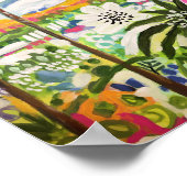 Rosa Hütte an der Bucht I Poster (Ecke)