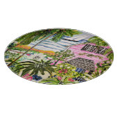 Rosa Hütte an der Bucht I Schneidebrett (Ecke)