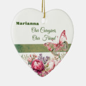 Rosa Hütte Blumengewächse Keramik Ornament (Rechts)