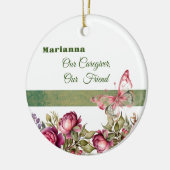 Rosa Hütte Blumengewächse Runde Ornamente (Links)