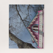 Rosa Hütte Dramatischer Himmel - Martha's Vineyard Puzzle (Vertikal)