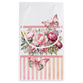 Rosa Hütte kleine Geschenktasche Geschenktüte (Rückseite)