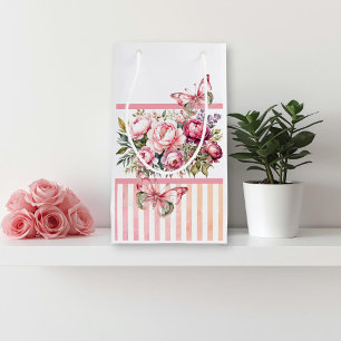 Rosa Hütte kleine Geschenktasche Geschenktüte