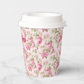 Rosa Hütte Rose Kinderdusche Pappbecher (Rechts)