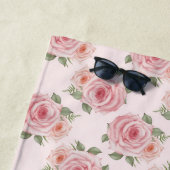 Rosa Hütte Rose Vintages Blumenmuster Strandtuch (Beispiel)