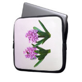 Rosa Hyacinth Duo Laptopschutzhülle (Vorderseite Links)
