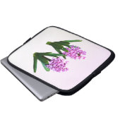 Rosa Hyacinth Duo Laptopschutzhülle (Vorne Knopf)