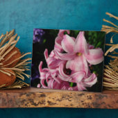 Rosa Hyacinth Frühlingsfloral Fotoplatte (Seite)