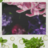 Rosa Hyacinth Frühlingsfloral Küchentuch (Gefaltet)