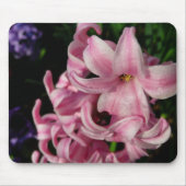 Rosa Hyacinth Frühlingsfloral Mousepad (Vorne)