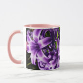 Rosa Hyacinth Frühlingsfloral Tasse (Links)