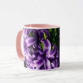 Rosa Hyacinth Frühlingsfloral Tasse (Vorderseite Links)