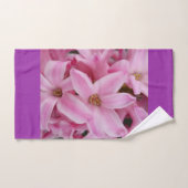 rosa Hyazinthe-Blume Badhandtuch Set (Handtuch)