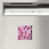 rosa Hyazinthe-Blume Magnet (In Situ (Geschirrspüler))