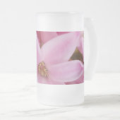 rosa Hyazinthe-Blume Mattglas Bierglas (VorderseiteRechts)