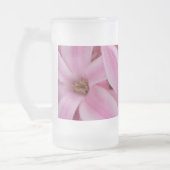 rosa Hyazinthe-Blume Mattglas Bierglas (Links)