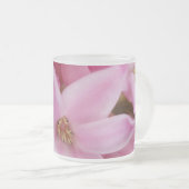 rosa Hyazinthe-Blume Mattglastasse (VorderseiteRechts)