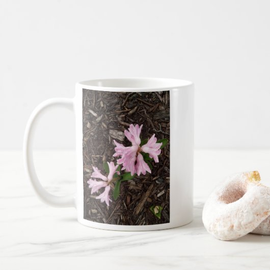 Rosa Hyazinthen-Kaffeetasse Kaffeetasse (Mit Donut)