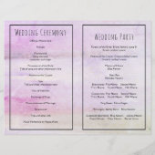 Rosa Hydrangea Aquarellfarben Hochzeitskalender (Rückseite)