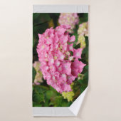 Rosa Hydrangea-Blume Badehandtuch (Badehandtuch)