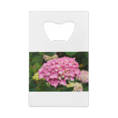 Rosa Hydrangea-Blume Geldbeutel Flaschenöffner (Rückseite)