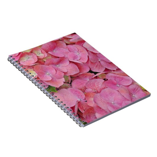 Rosa Hydrangea Blume Journal Notizblock (Rechte Seite)