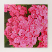 Rosa Hydrangea-Blume Puzzle (Horizontal)