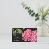Rosa Hydrangea-Blumen Visitenkarte (Stehend Vorderseite)