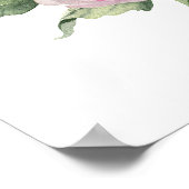 Rosa-Hydrangea-Brautparty Poster (Ecke)