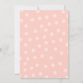 Rosa Hydrangea Bridal Dusche Einladung (Rückseite)