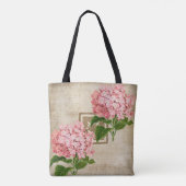 Rosa Hydrangea-Cluster II Tasche (Rückseite)