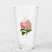 Rosa Hydrangea-Glas Glas (Vorderseite)