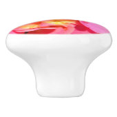 Rosa Hydrangea Keramikknauf (Seitenansicht)