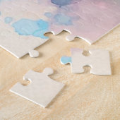 Rosa Hydrangea, Monogramm Puzzle (Seite)