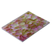 Rosa Hydrangea-Notizbuch Notizblock (Linke Seite)