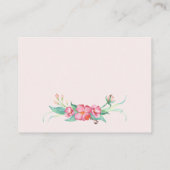 Rosa Hydrangea & Peony "Bring ein Buch" Kinderdusc Empfehlungskarte (Rückseite)