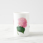 Rosa Hydrangea Redoute Blume Tasse Cup (Vorderseite)