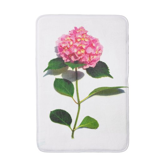 Rosa Hydrangea Rosa Blume Badematte (Vorderseite Vertikal)