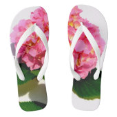 Rosa Hydrangea Rosa Blume Badesandalen (Fußbett)