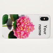 Rosa Hydrangea Rosa Blume Case-Mate iPhone Hülle (Rückseite (Horizontal))