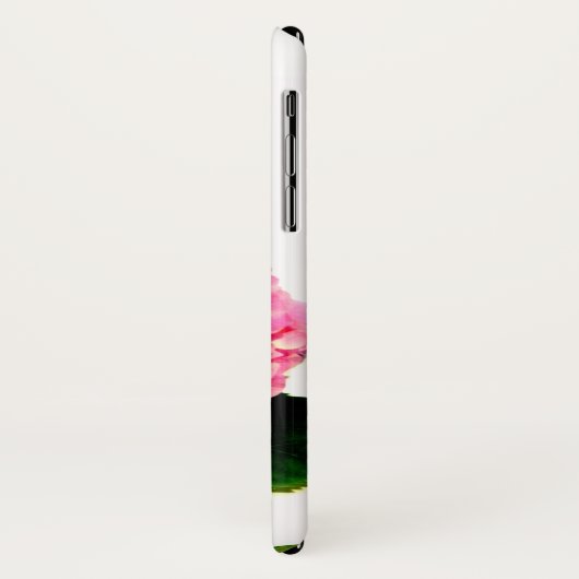 Rosa Hydrangea Rosa Blume Case-Mate iPhone Hülle (Hinten/Links)
