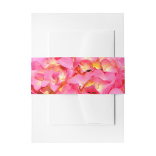 Rosa Hydrangea Rosa Blume Einladungsbanderole