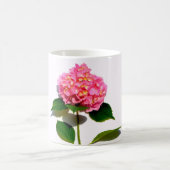 Rosa Hydrangea Rosa Blume Kaffeetasse (Mittel)