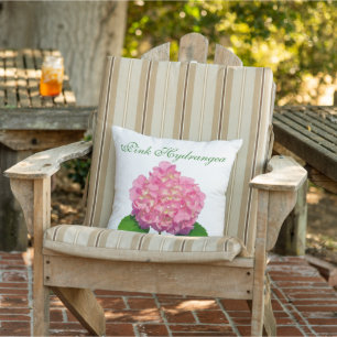 Rosa Hydrangea Rosa Blume Kissen