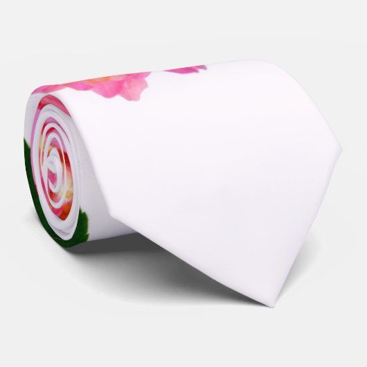 Rosa Hydrangea Rosa Blume Krawatte (Gerollt)