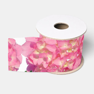 Rosa Hydrangea Rosa Blume Ripsband